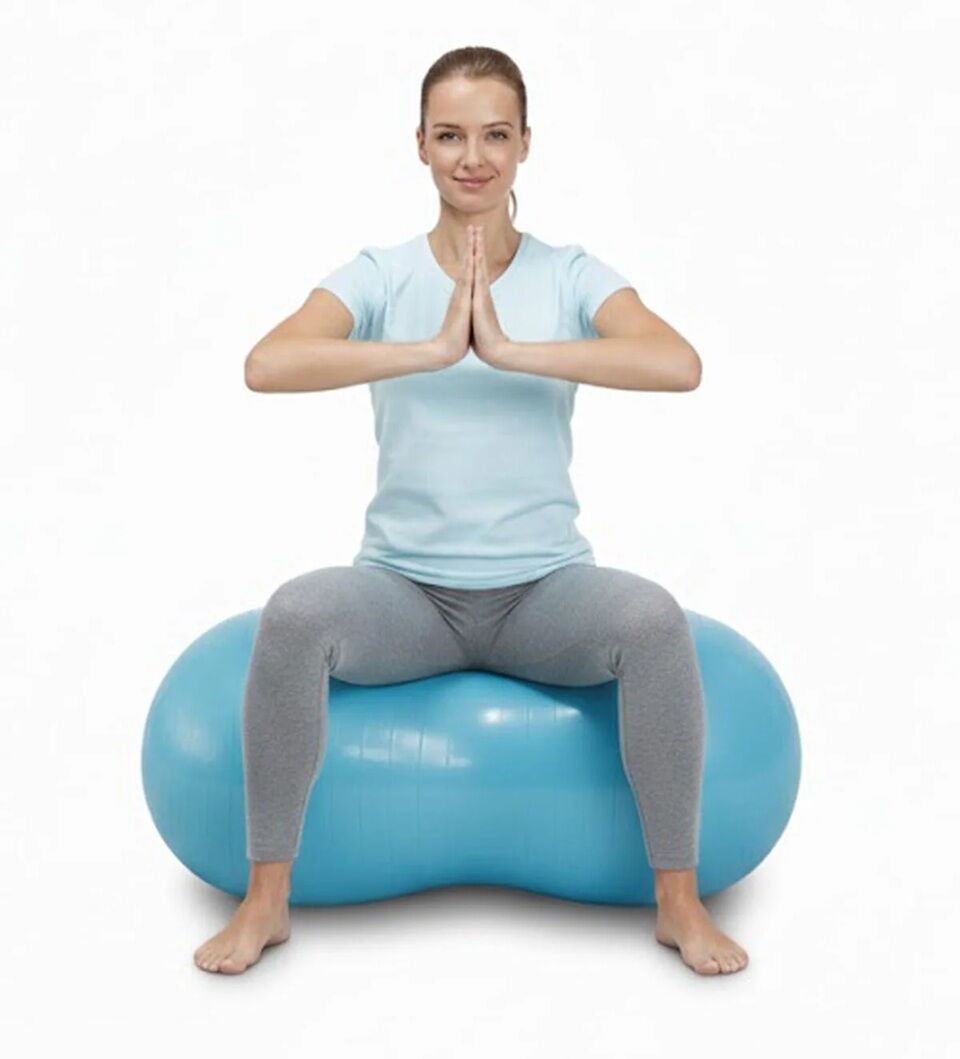 Delta Fıstık Pilates Topu 90cm (POMPASIZ)