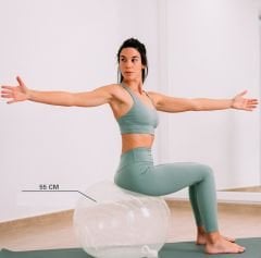 Pacific Şeffaf Pilates Topu 55cm + Pompa