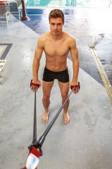 Strechcordz El Paletli Yüzme ANtrenman Direnç Lastiği 1.2mt. Yeşil (3,6-10,8 Kg)