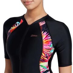 Zoggs Stellar Kneesuit Sleeve Print Kadın Mayo