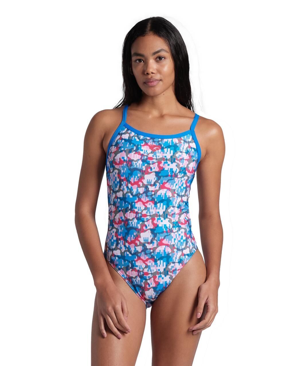 Arena Multi Camo Kadın Yüzücü Mayosu